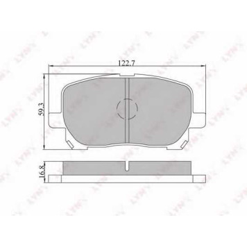 Колодки тормозные дисковые передний для TOYOTA AVENSIS(#ACM2#,#CLM2#) <b>LYNXauto BD-7531</b>