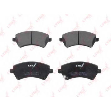 Колодки тормозные дисковые передний для TOYOTA COROLLA(##E11#, #E11#, #E12J#, #E12T#, CDE12#, NDE12#, ZDE12#, ZZE12#) <b>LYNXauto BD-7540</b>-1