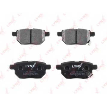 Колодки тормозные дисковые задний для LEXUS CT / SUBARU TREZIA / TOYOTA AURIS, COROLLA RUMION, COROLLA, IQ, PRIUS PLUS, PRIUS, URBAN CRUISER, VERSO S, YARIS <b>LYNXauto BD-7543</b>-1