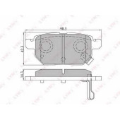 Колодки тормозные дисковые задний для LEXUS CT / SUBARU TREZIA / TOYOTA AURIS, COROLLA RUMION, COROLLA, IQ, PRIUS PLUS, PRIUS, URBAN CRUISER, VERSO S, YARIS <b>LYNXauto BD-7543</b>