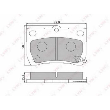 Колодки тормозные дисковые задний для LEXUS GS(GRS19#, GWS19#, URS19#, UZS19#), IS(ALE2#, GSE2#, USE2#) <b>LYNXauto BD-7544</b>