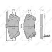 Колодки тормозные дисковые передний для TOYOTA AURIS(ADE15#, NDE15#, NRE15#, ZRE15#, ZZE15#) <b>LYNXauto BD-7546</b>