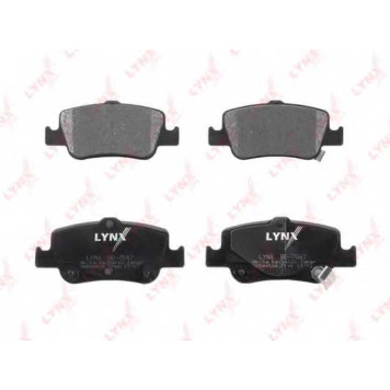 Колодки тормозные дисковые задний для TOYOTA AURIS, COROLLA <b>LYNXauto BD-7547</b>-1