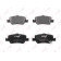 Колодки тормозные дисковые задний для TOYOTA AURIS, COROLLA <b>LYNXauto BD-7547</b>