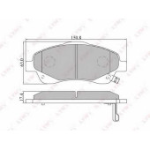 Колодки тормозные дисковые передний для TOYOTA AVENSIS(T25, T25#), COROLLA(CDE12#, R1#, ZDE12#, ZER#, ZZE12#) <b>LYNXauto BD-7548</b>