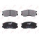 Колодки тормозные дисковые передний для DAIHATSU EXTOL(S22#,S23#), TERIOS(J1#,J2#) / TOYOTA CAMI(J10#E,J12#E), RUSH(F700#) <b>LYNXauto BD-7553</b>