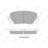 Колодки тормозные дисковые передний для TOYOTA YARIS(KSP13#, KSP9#, NCP13#, NCP9#, NHP13#, NLP13#, NSP13#, NSP9#, SCP9#, ZSP9#) <b>LYNXauto BD-7554</b>