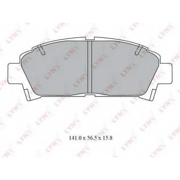 Колодки тормозные дисковые передний для TOYOTA AVENSIS(#T22#), CALDINA(AT21#,CT21#,ST21#), CARINA E(#T19#), MR(SW2#) <b>LYNXauto BD-7558</b>