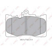 Колодки тормозные дисковые передний для LEXUS GS(GRL1#, GRS19#, GWL1#, GWS19#, URS19#, UZS19#) <b>LYNXauto BD-7566</b>