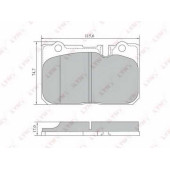 Колодки тормозные дисковые передний для LEXUS LS(UCF20) / TOYOTA CELSIOR(UCF2#), CENTURY(GZG5#) <b>LYNXauto BD-7567</b>