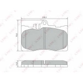 Колодки тормозные дисковые передний для LEXUS LS(UCF30) / TOYOTA CELSIOR(UCF3#) <b>LYNXauto BD-7568</b>