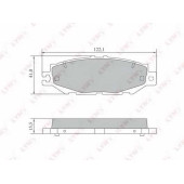 Колодки тормозные дисковые задний для LEXUS LS(UCF10,UCF20) / TOYOTA CELSIOR(UCF2#), CENTURY(GZG5#) <b>LYNXauto BD-7570</b>