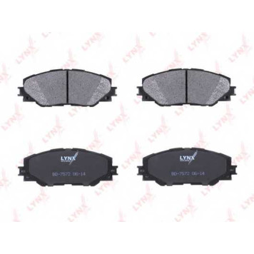 Колодки тормозные дисковые передний для TOYOTA AURIS, PREMIO, PRIUS PLUS, RAV 4 <b>LYNXauto BD-7572</b>-1