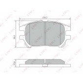 Колодки тормозные дисковые передний для LEXUS RX(MCU15) <b>LYNXauto BD-7573</b>