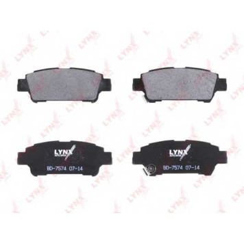 Колодки тормозные дисковые задний для TOYOTA ALPHARD, AVENSIS, ISIS, PREVIA <b>LYNXauto BD-7574</b>-1