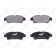 Колодки тормозные дисковые задний для TOYOTA ALPHARD, AVENSIS, ISIS, PREVIA <b>LYNXauto BD-7574</b>
