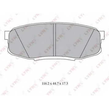 Колодки тормозные дисковые задний для LEXUS LX(URJ201) / TOYOTA LAND CRUISER 200(UZJ2#,VDJ2#) <b>LYNXauto BD-7581</b>