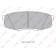 Колодки тормозные дисковые задний для LEXUS LX(URJ201) / TOYOTA LAND CRUISER 200(UZJ2#,VDJ2#) <b>LYNXauto BD-7581</b>