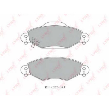Колодки тормозные дисковые передний для TOYOTA YARIS(NCP1#,NLP1#,SCP1#) <b>LYNXauto BD-7593</b>