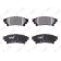 Колодки тормозные дисковые задний для LEXUS RX(AGL1#,GGL1#,GYL1#) / TOYOTA PRIUS PLUS(ZVW4#) <b>LYNXauto BD-7597</b>