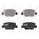 Колодки тормозные дисковые задний для TOYOTA VERSO(#AUR2#,#ZGR2#) <b>LYNXauto BD-7601</b>