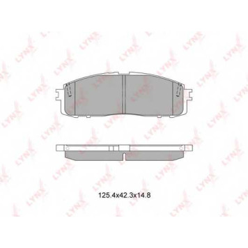 Колодки тормозные дисковые для TOYOTA CENTURY, CORONA, CRESSIDA, CROWN, SOARER, SUPRA <b>LYNXauto BD-7602</b>