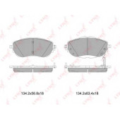 Колодки тормозные дисковые передний для TOYOTA AURIS(NZE18#, ZRE18#, ZWE18#), COROLLA(NDE18#, NRE18#, ZRE17#, ZRE18#) <b>LYNXauto BD-7605</b>