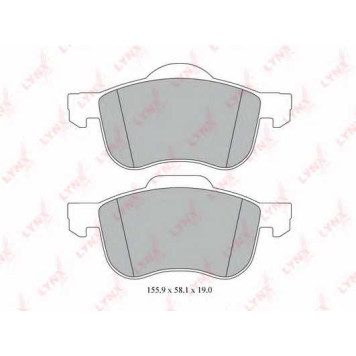 Колодки тормозные дисковые передний для VOLVO S60, S70(LS), S80(TS,XY), V70(LV,SW), XC70 CROSS COUNTRY <b>LYNXauto BD-7811</b>
