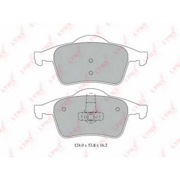 Колодки тормозные дисковые задний для VOLVO S60, S70(LS), S80(TS,XY), V70(LV,SW), XC70 CROSS COUNTRY <b>LYNXauto BD-7812</b>