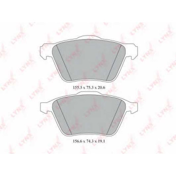 Колодки тормозные дисковые передний для VOLVO XC90 <b>LYNXauto BD-7814</b>