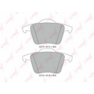 Колодки тормозные дисковые задний для VOLVO XC90 <b>LYNXauto BD-7815</b>