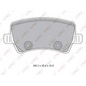 Колодки тормозные дисковые задний для FORD GALAXY, S-MAX / LAND ROVER FREELANDER, RANGE ROVER EVOQUE / VOLVO S60, S80, V60, V70, XC60, XC70 CROSS COUNTRY, XC70 <b>LYNXauto BD-7817</b>