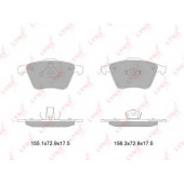 Колодки тормозные дисковые для FORD FOCUS(DA#) / MAZDA 3(BK,BL) / OPEL SIGNUM, VECTRA / SAAB 9-3(YS3F), 9-3X / VOLVO C30, C70, S40(MS), V40, V50(MW) <b>LYNXauto BD-7819</b>