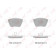 Колодки тормозные дисковые для FORD FOCUS(DA#) / MAZDA 3(BK,BL) / OPEL SIGNUM, VECTRA / SAAB 9-3(YS3F), 9-3X / VOLVO C30, C70, S40(MS), V40, V50(MW) <b>LYNXauto BD-7819</b>