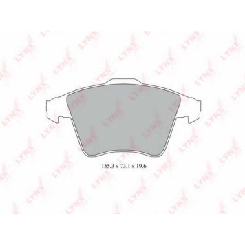 Колодки тормозные дисковые передний для VW MULTIVAN(7EF, 7EM, 7EN, 7HF, 7HM, 7HN), TRANSPORTER(70XD, 7E, 7EA, 7EB, 7EF, 7EG, 7EH, 7EJ, 7HA, 7HB, 7HF, 7HH, 7HJ, 7JD, 7JE) <b>LYNXauto BD-8001</b>