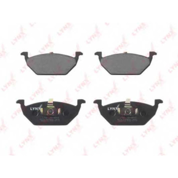 Колодки тормозные дисковые передний для AUDI A1, A3 / SKODA CITIGO, FABIA, OCTAVIA, RAPID, ROOMSTER / VW BEETLE, BORA, FOX, GOLF, JETTA, NEW BEETLE, POLO, UP <b>LYNXauto BD-8003</b>-1