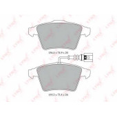 Колодки тормозные дисковые передний для VW TOUAREG(7L6,7L7,7LA) <b>LYNXauto BD-8006</b>