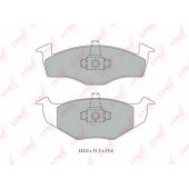 Колодки тормозные дисковые передний для VW GOLF(1H1,1H5), POLO(6KV2,6KV5,6N2,6NF), VENTO(1H2) <b>LYNXauto BD-8011</b>