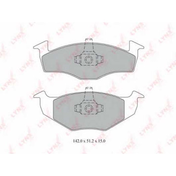 Колодки тормозные дисковые передний для VW GOLF(1H1,1H5), POLO(6KV2,6KV5,6N2,6NF), VENTO(1H2) <b>LYNXauto BD-8011</b>