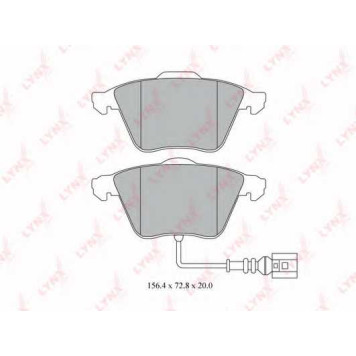 Колодки тормозные дисковые передний для AUDI A3(8P1,8PA) / SKODA SUPERB(3T4,3T5) / VW CC(358), EOS(1F7,1F8), GOLF(1K1,521,5K1,5M1), PASSAT(357,3C2,3C5) <b>LYNXauto BD-8016</b>
