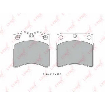 Колодки тормозные дисковые передний для VW TRANSPORTER(70XA, 70XB, 70XC, 70XD, 7DB, 7DK, 7DW) <b>LYNXauto BD-8023</b>