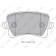 Колодки тормозные дисковые задний для AUDI A6(4F2,4F5,C6), Q3(8U) / VW CC(358), PASSAT(357,362,365,3C2,3C5), SHARAN(7N1,7N2), TIGUAN(5N#) <b>LYNXauto BD-8030</b>