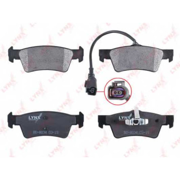Колодки тормозные дисковые задний для VW MULTIVAN, TOUAREG, TRANSPORTER <b>LYNXauto BD-8034</b>-1