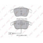 Колодки тормозные дисковые передний для AUDI Q3(8U) / VW SHARAN(7N1,7N2), TIGUAN(5N#) <b>LYNXauto BD-8038</b>