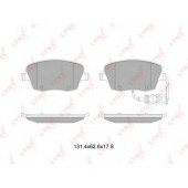 Колодки тормозные дисковые передний для SKODA FABIA(6Y2,6Y3,6Y5), ROOMSTER(5J) / VW POLO(9N#) <b>LYNXauto BD-8041</b>