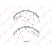 Комплект тормозных колодок задний для CHEVROLET EPICA, LACETTI, LANOS, NUBIRA / DAEWOO ARANOS, CIELO, ESPERO, LACETTI, LANOS, LEMANS, NEXIA, NUBIRA, TOSCA / OPEL ASTRA, COMBO, CORSA, KADETT, TIGRA TwinTop, VECTRA <b>LYNXauto BS-1800</b>