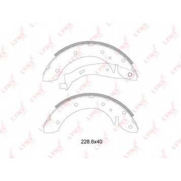 Комплект тормозных колодок задний для CITROEN BERLINGO(B9,M#,MF), XSARA(N68) / PEUGEOT 405(15B,15E,4B,4E), PARTNER(5,5F) <b>LYNXauto BS-2200</b>