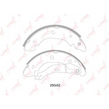 Комплект тормозных колодок задний для FORD TRANSIT TOURNEO, TRANSIT(FA# #,FB# #,FC# #,FD# #,FM# #,FN# #,FS# #,FZ# #) <b>LYNXauto BS-3002</b>