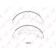 Комплект тормозных колодок задний для FORD TOURNEO CONNECT, TRANSIT CONNECT(P65#,P70#,P80#) <b>LYNXauto BS-3005</b>