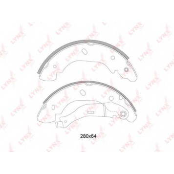 Комплект тормозных колодок задний для FORD TRANSIT(FA# #,FB# #,FC# #,FD# #,FM# #,FN# #,FS# #,FZ# #) <b>LYNXauto BS-3006</b>